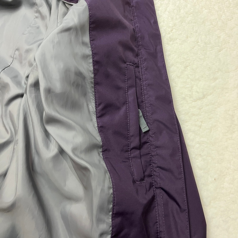 Eddie Bauer Rain Jacket Womens 1X Purple WeatherEdge Girl On The Go Trench 1545 - Picture 8 of 12